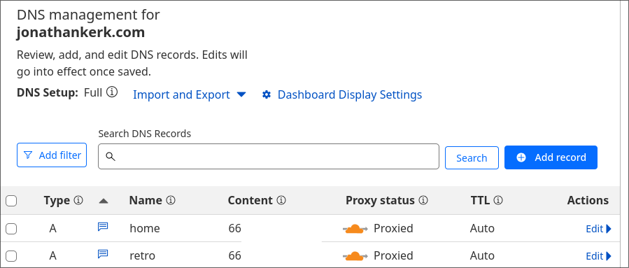 Cloudflare DNS